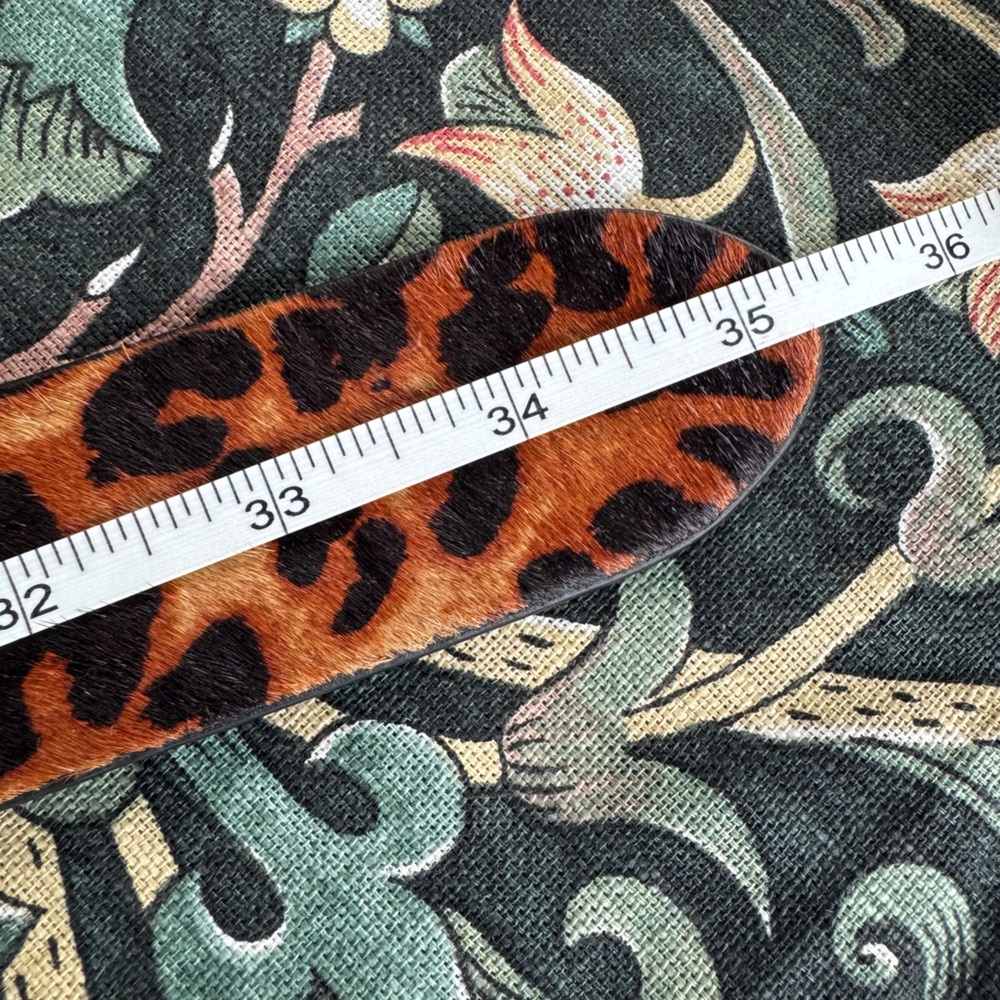 NWT Anthropologie wide tabby belt, stretchy, leopard, M - Picture 10 of 11